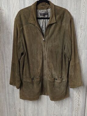 Robert Comstock Endurance Suede Leather Ranchers Jacket Mens Size 42